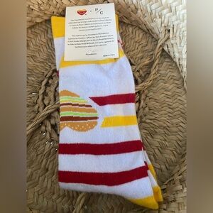 NWT McDonald's x Peace Collective McHappy Day 2021 Striped Socks - Rare